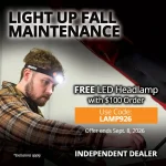 Free AMSOIL LED Headlamp With Order Of $100 Or More